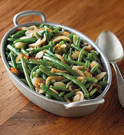 Black Truffle and Almond Green Beans